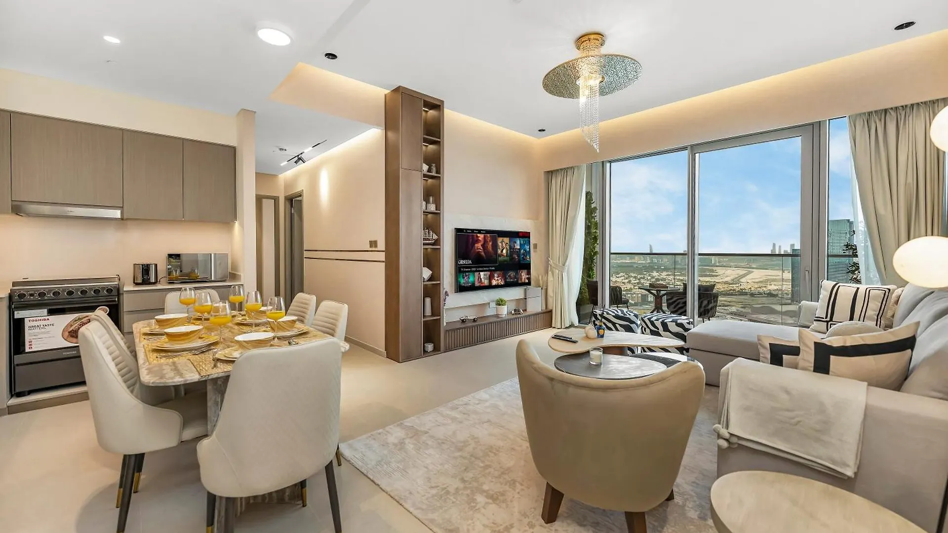Crown Jewel 2 Bedroom Apartments I Iconic Burj Khalifa And Fountain Views I Free Parking, Gym, Pool, Wi-Fi And Ps5 I By Skyline Serenity Dubai United Arab Emirates