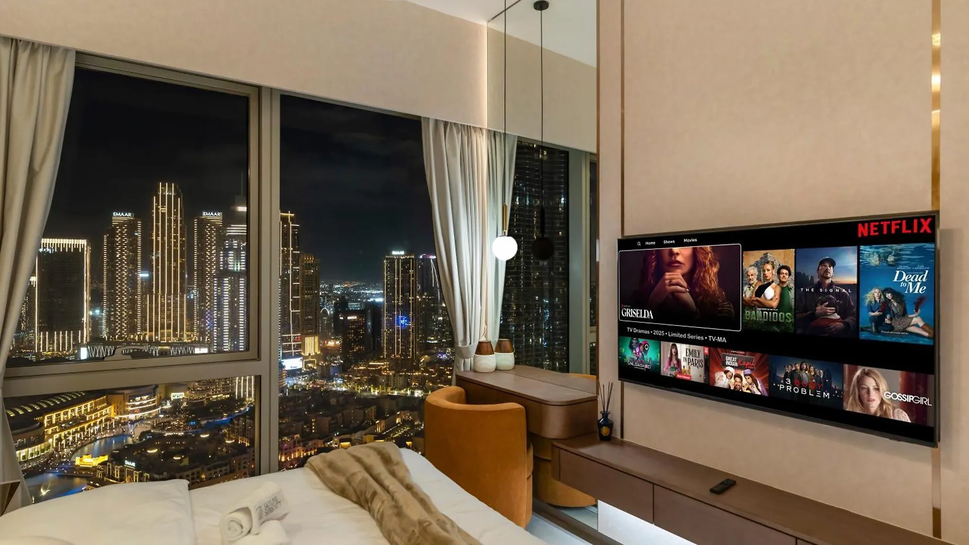 Crown Jewel 2 Bedroom Apartments I Iconic Burj Khalifa And Fountain Views I Free Parking, Gym, Pool, Wi-Fi And Ps5 I By Skyline Serenity Dubai
